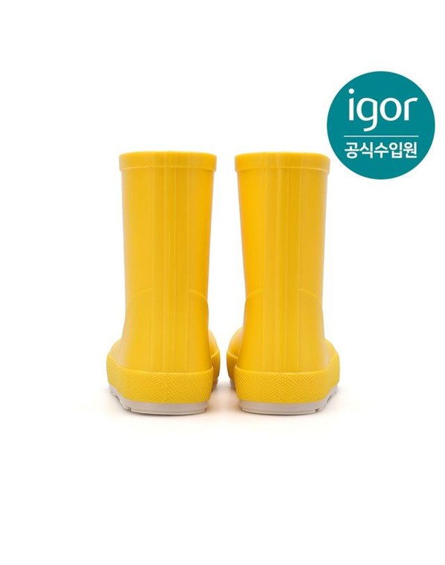 트래드후스 [갤러리아] 이고르 요기 너티코 레인부츠 라임 옐로우 IGBTRAN2YI 키즈부츠 아동부츠 여아장화 착용컷