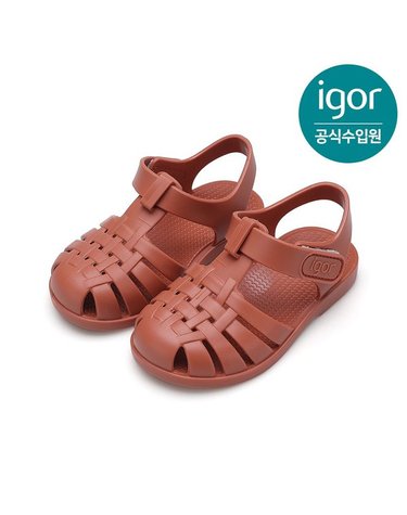 [갤러리아] 이고르 클라시카 테라코타 IGSDJ1M2RD 키즈젤리슈즈 여아샌들 남아샌들 키즈샌들