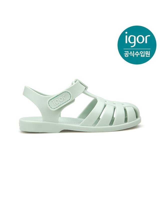 트래드후스 [갤러리아] 이고르 클라시카 젤리슈즈 민트 IGSDJ1J2GM 키즈샌들 여름샌들 아동샌들 여아샌들 착용컷