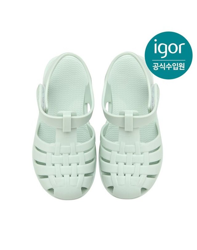 트래드후스 [갤러리아] 이고르 클라시카 젤리슈즈 민트 IGSDJ1J2GM 키즈샌들 여름샌들 아동샌들 여아샌들 착용컷