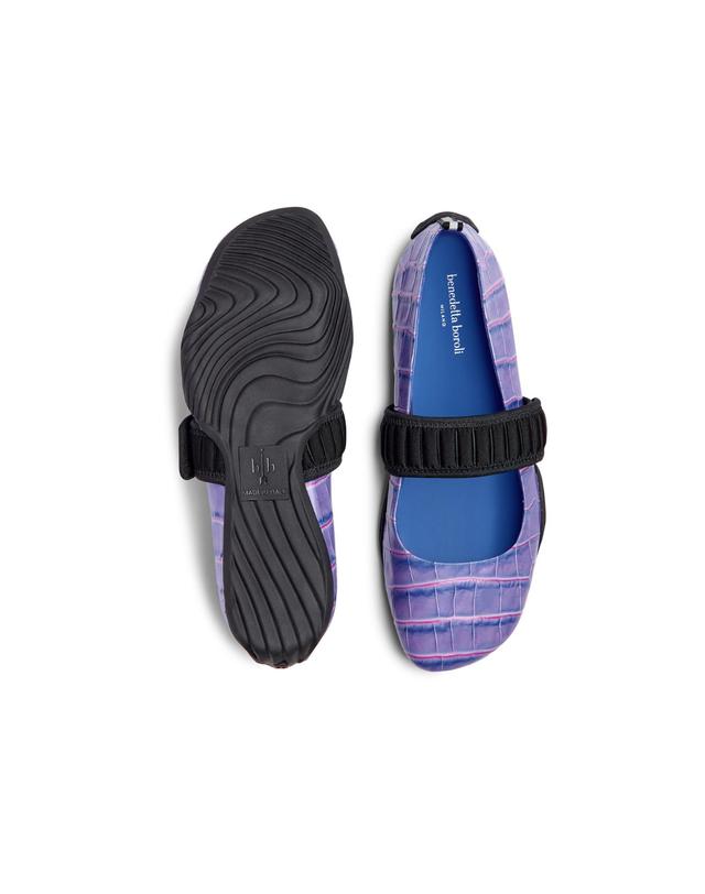 베네데타보롤리 Bianca Sneakerina Mary Jane Cocco Cobalt 착용컷