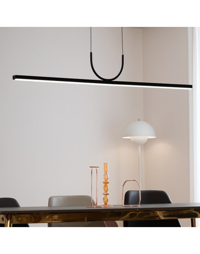 휴빛조명 LP-GLYNE 펜던트 조명 식탁등 LED 40W L1200cm 화이트 주백색 혼함 착용컷