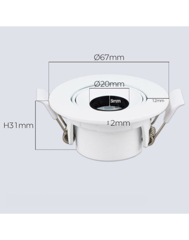 휴빛조명 TN-OSTIN 77mm(3인치) 매입등 다운라이트 LED 5W 조명 화이트 주백색 착용컷