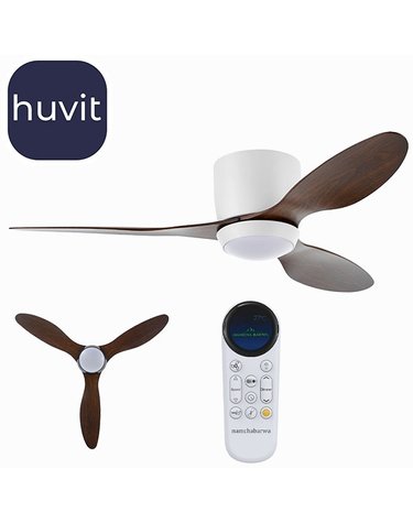 휴빛 남차 실링팬 조명 화이트 날개월넛 107cm(42인치) 디밍 LED20W 삼색변환 조명 날개일체형 저천장 높이 19cm