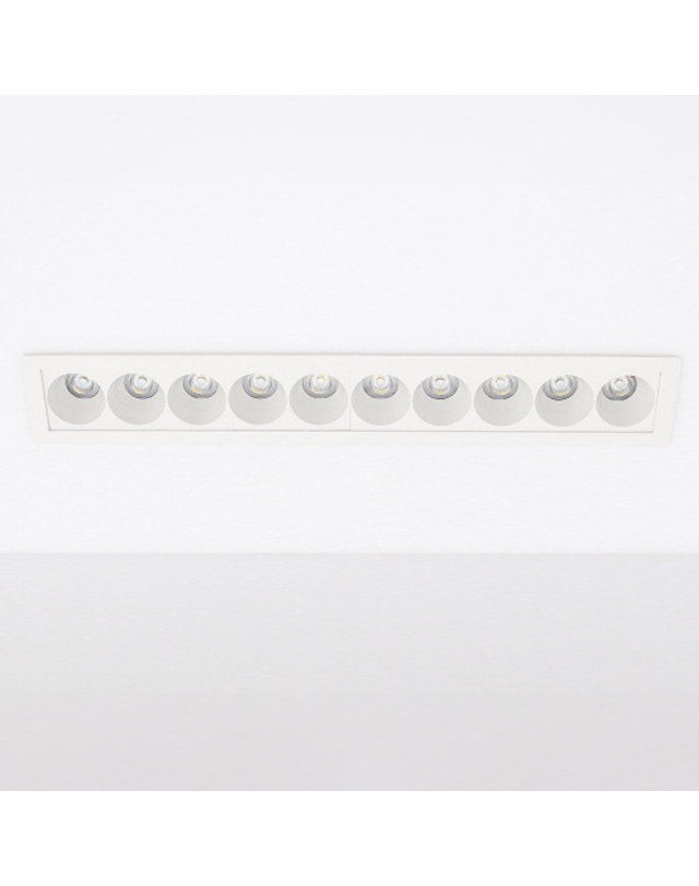 휴빛조명 TN JAS2 멀티매입등 10구 LED15W 기본형 L160 화이트 주백색 착용컷