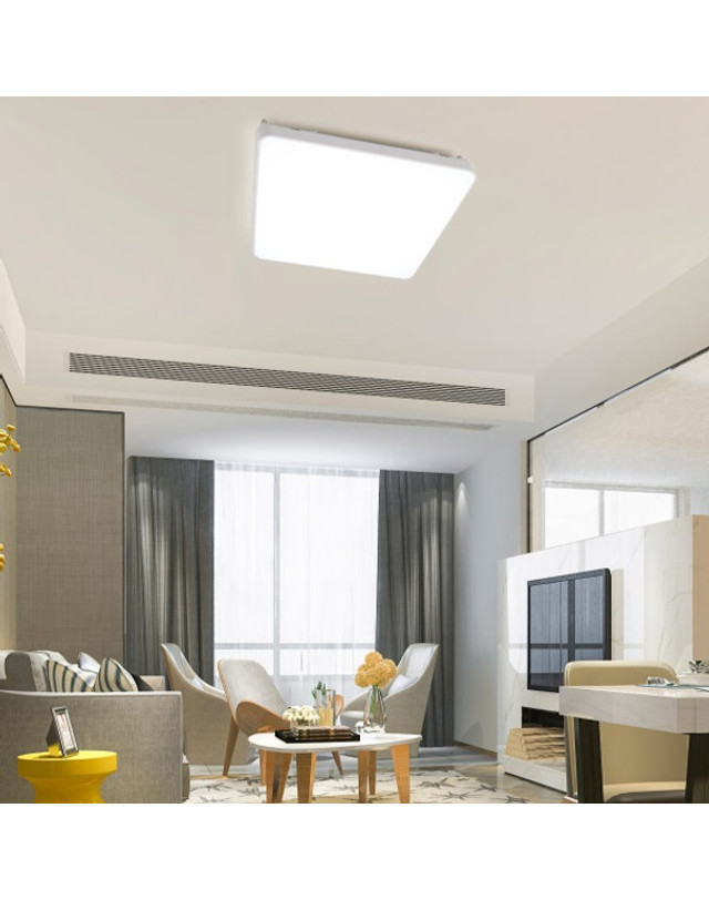 휴빛조명 국산 TN슬림시스템 거실등 일체형 LED 100W 화이트 주광색 착용컷