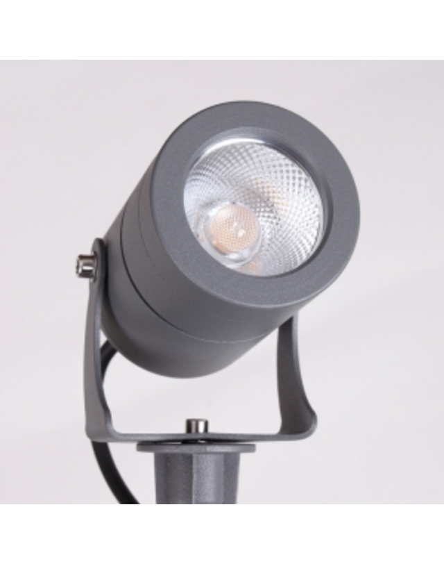 휴빛조명 수목 투사등 지주등 TF7690 LED 10W COB 지름62mm 실외조명 그레이 전구색 착용컷