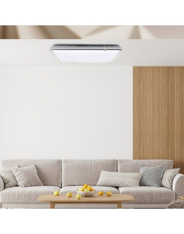 휴빛조명 니프 거실등 디밍 색변환 리모컨 LED 150W 거실조명 색변환 착용컷
