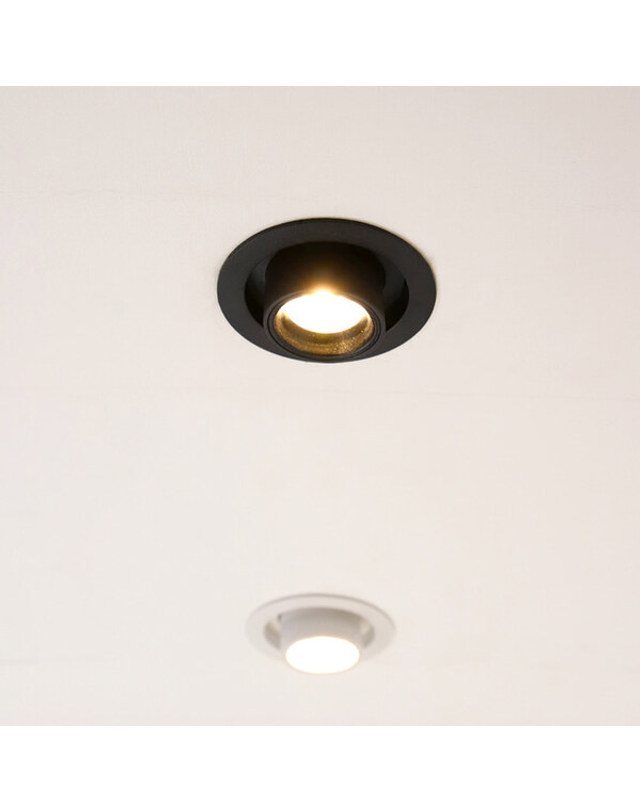 휴빛조명 TS_ANG 스코프형 타공75mm(3인치) 매입등 COB LED 8W 착용컷