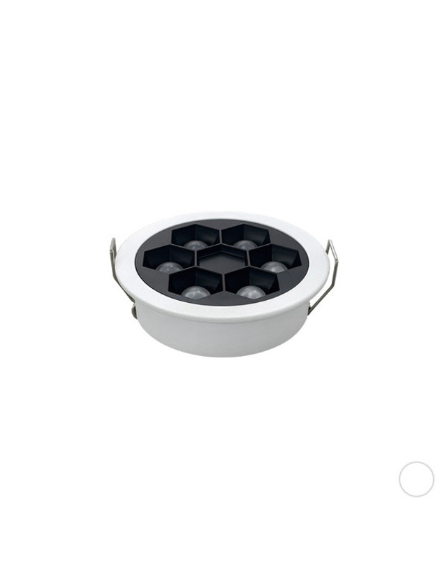 휴빛조명 NT-HONEY 망 75mm(3인치) 매입등 다운라이트 LED 5W 주백색 착용컷