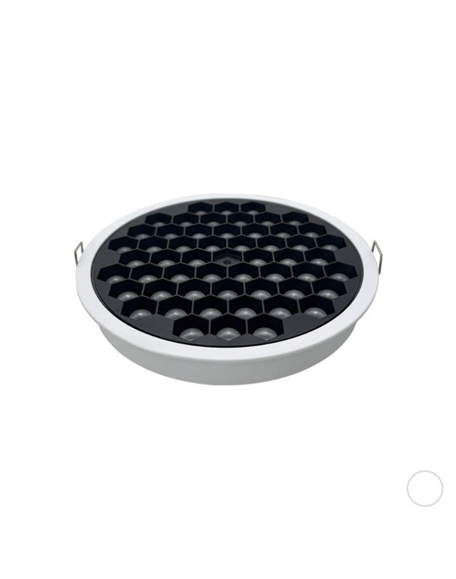 휴빛조명 NT-HONEY 망 155mm(6인치) 매입등 다운라이트 LED 25W 주백색 착용컷