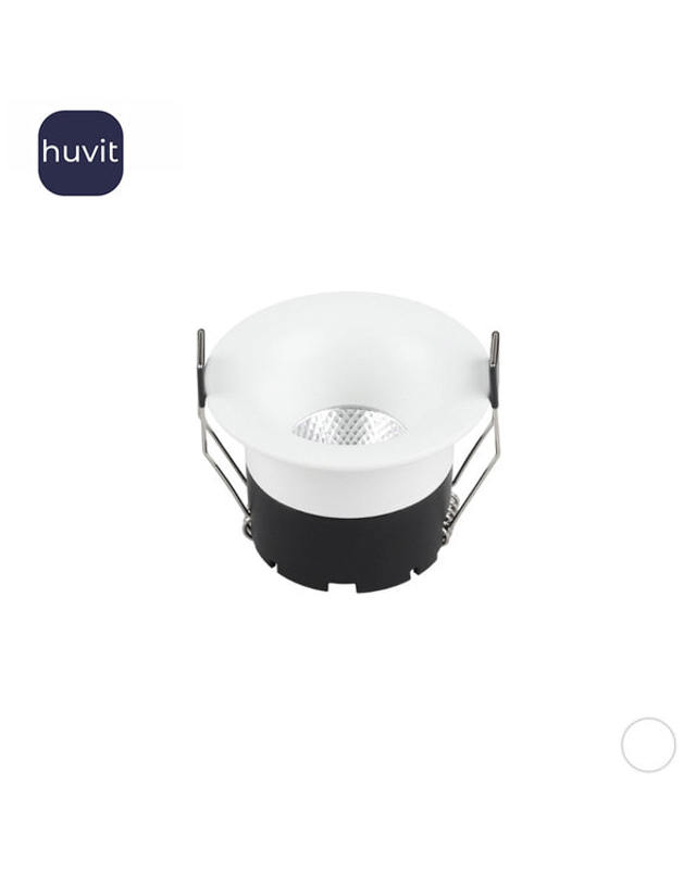 휴빛조명 TN-DEL 75mm(3인치) 고연색성 Ra90 다운라이트 LED 15W 화이트 주백색 착용컷