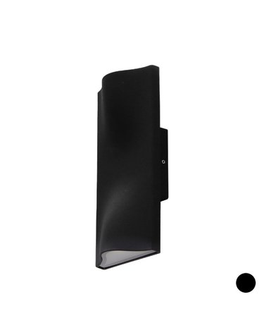 상하멜라 2등 벽등 LED 14W IP65  실내 실외 겸용 벽조명 블랙 전구색