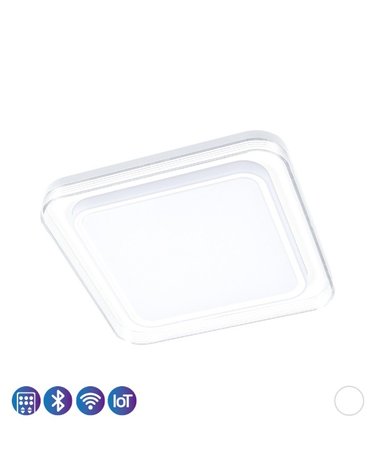 브라 아크릴 크리스탈 장식 LED 60W 리모컨 방등 삼색변환 조명  리모컨 디밍