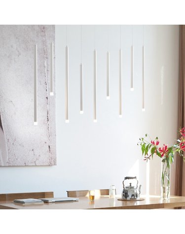 오로벨 9등 펜던트조명 식탁등 LED40W 화이트 전구색