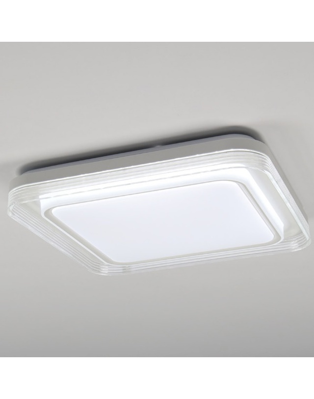 휴빛조명 브라 아크릴 크리스탈 장식 LED 60W 리모컨 방등 삼색변환 조명 리모컨 디밍 착용컷
