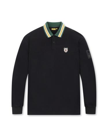 (MEN) Contrast Collar Sweatshirt(Black)_G4TAW24745BKX
