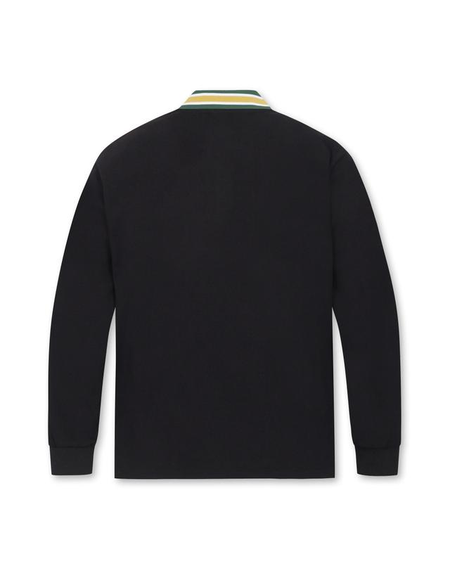 골든베어 (MEN) Contrast Collar Sweatshirt(Black)_G4TAW24745BKX 착용컷