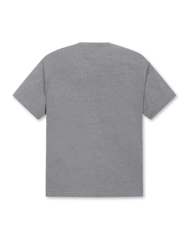 골든베어 (UNI) Curved Logo V Bear Graphic T-shirt(Melange)_G4TAW24655GYX 착용컷