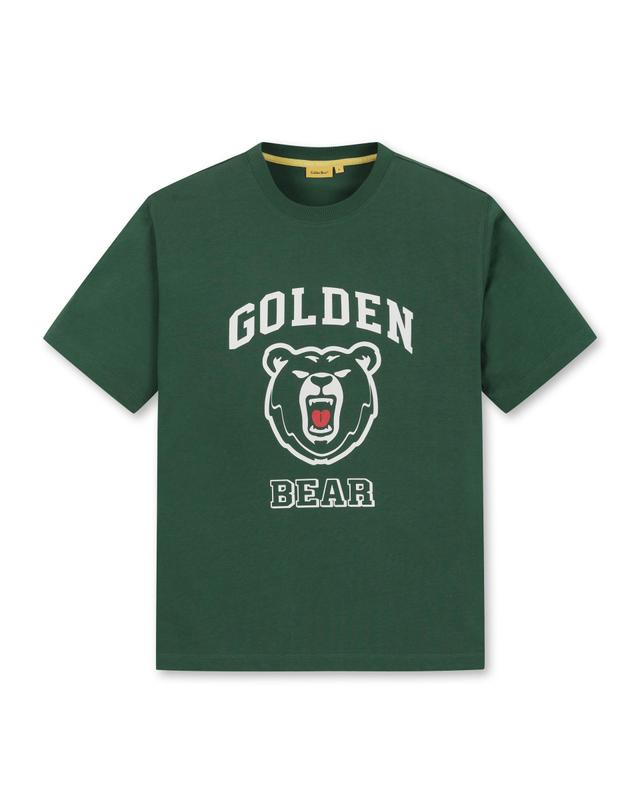 골든베어 (UNI) Curved Logo V Bear Graphic T-shirt(Green)_G4TAW24665GRX 착용컷