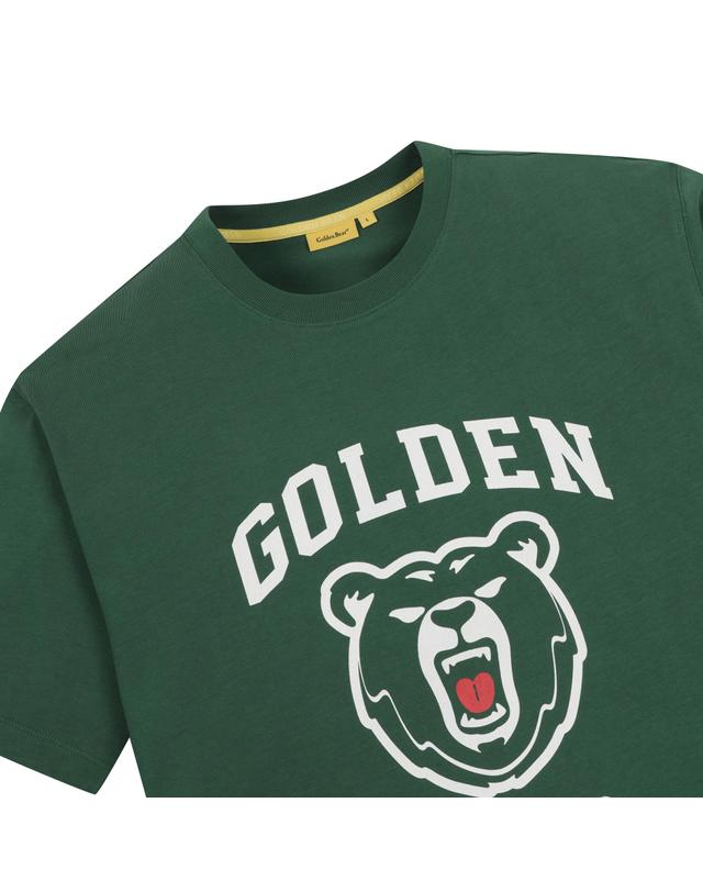 골든베어 (UNI) Curved Logo V Bear Graphic T-shirt(Green)_G4TAW24665GRX 착용컷