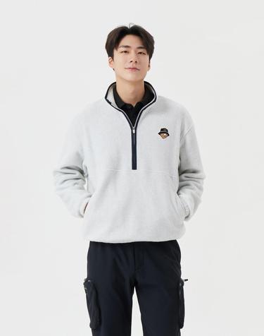 Soft Touch Half Zip-up T-shirt G4TAW25821IVX