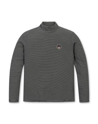 (W) Stripe Turtle Neck T-shirt G5TAW25851BKX