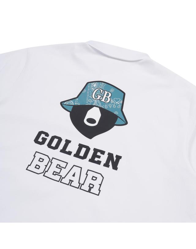 골든베어 Paisley Printed Collar T-shirt_G4TAW25601WHX 착용컷