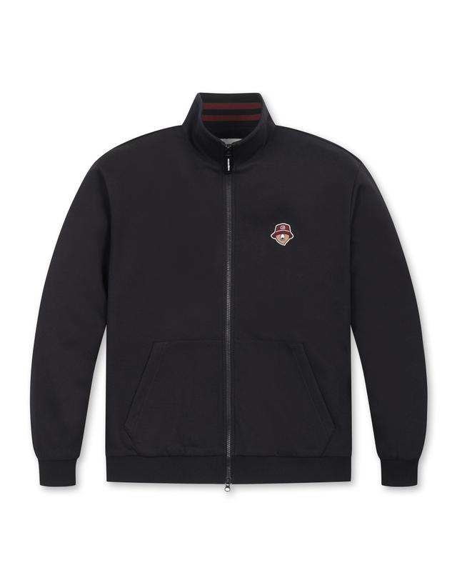 골든베어 Double-face Jersey Stand Collar Zip-up G4UAW25711BKX 착용컷