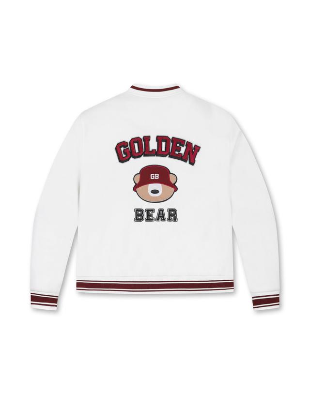 골든베어 (W) Neoprene Varsity Jacket G5UAW25711IVX 착용컷