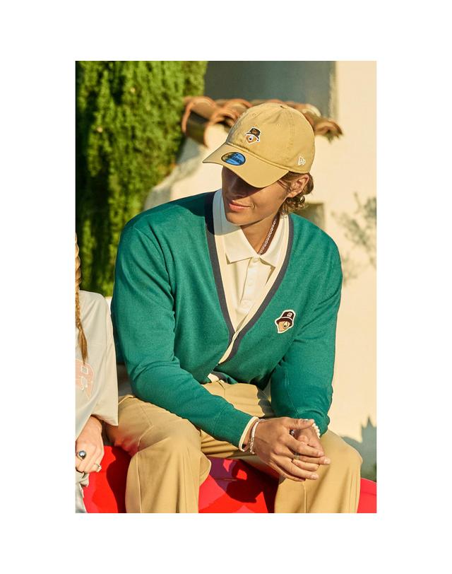 골든베어 Color Pointed Cardigan G4WAW25701GRX 착용컷