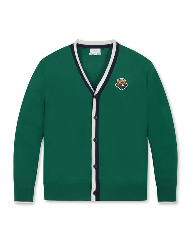 골든베어 Color Pointed Cardigan G4WAW25701GRX 착용컷