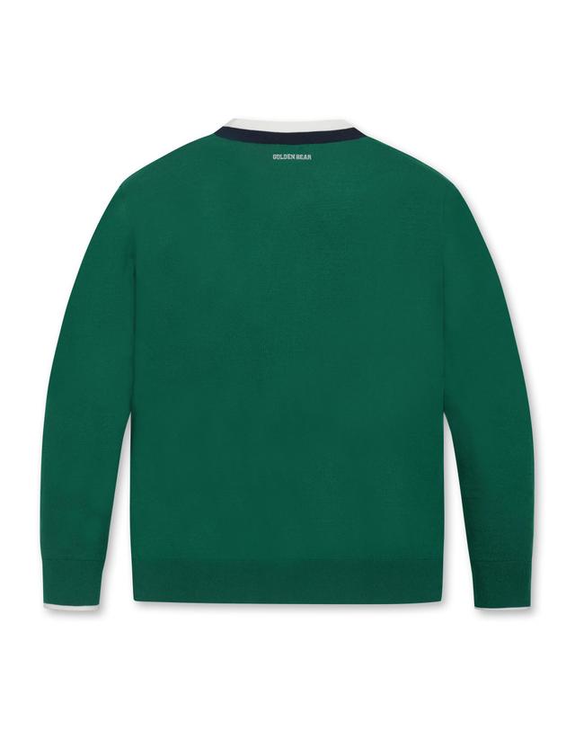 골든베어 Color Pointed Cardigan G4WAW25701GRX 착용컷
