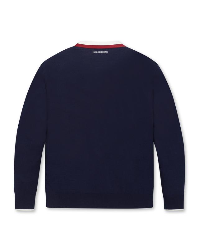 골든베어 Color Pointed Cardigan G4WAW25701NYX 착용컷