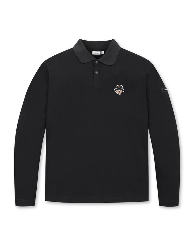 골든베어 Essential Knit Collar T-shirt G4TAW25791BKX 착용컷