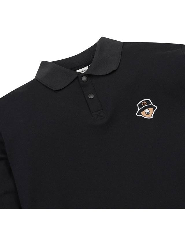 골든베어 Essential Knit Collar T-shirt G4TAW25791BKX 착용컷