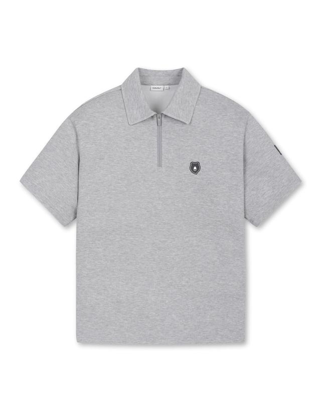 골든베어 Stand Collar Half-Zip Sweatshirt G4TAW25761GYX 착용컷