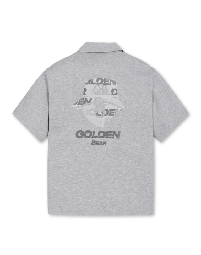 골든베어 Stand Collar Half-Zip Sweatshirt G4TAW25761GYX 착용컷