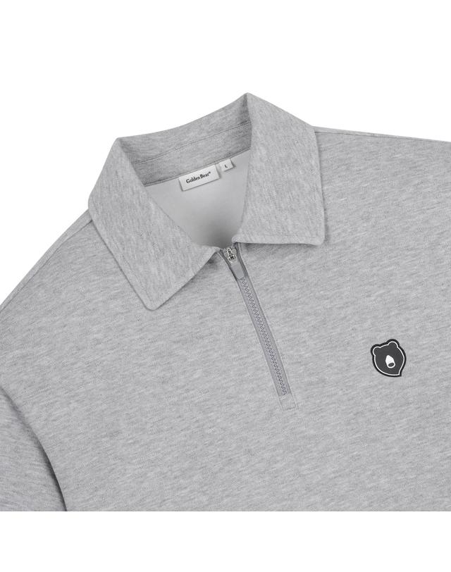 골든베어 Stand Collar Half-Zip Sweatshirt G4TAW25761GYX 착용컷