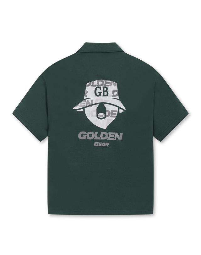 골든베어 Stand Collar Half-Zip Sweatshirt G4TAW25761GRX 착용컷