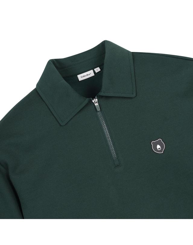 골든베어 Stand Collar Half-Zip Sweatshirt G4TAW25761GRX 착용컷