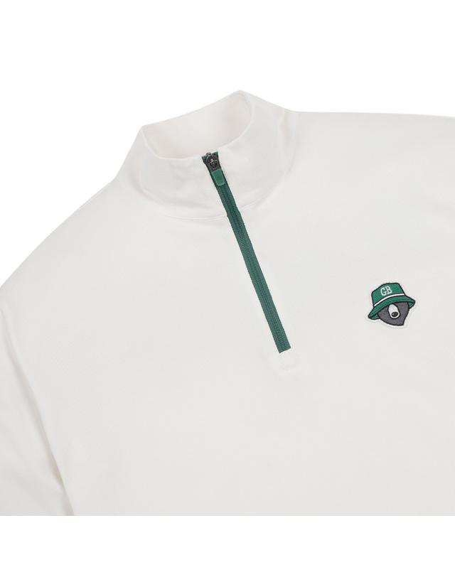 골든베어 (U) Lightweight Half Zip-up T-shirt G4TAW25722IVX 착용컷