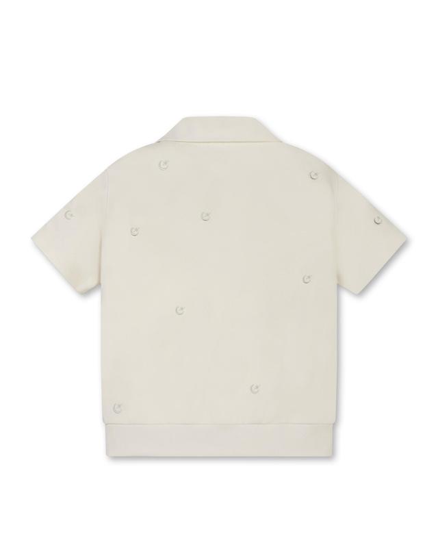 골든베어 (W) Moon Embroidery Half Zip-up Sweat G5TAW25702YEX 착용컷