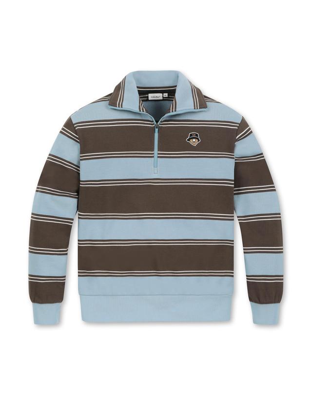 골든베어 (W) Stripe Half Zip-up T-shirt G5TAW25722BUX 착용컷