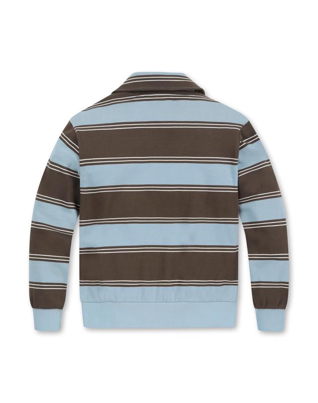 골든베어 (W) Stripe Half Zip-up T-shirt G5TAW25722BUX 착용컷