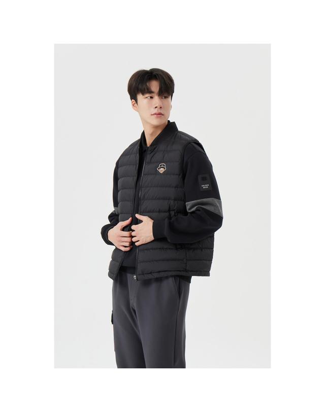 골든베어 Lightweight Down Vest G4VAW25811BKX 착용컷