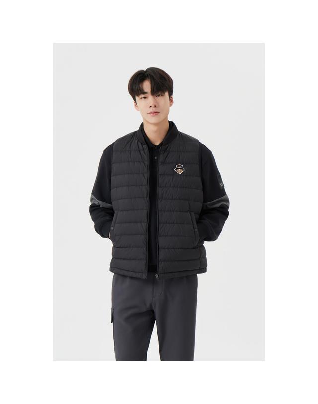 골든베어 Lightweight Down Vest G4VAW25811BKX 착용컷