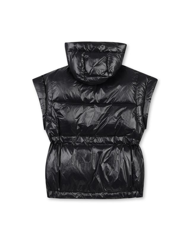 골든베어 (W) Mid Length Down Vest G5VAW25801BKX 착용컷