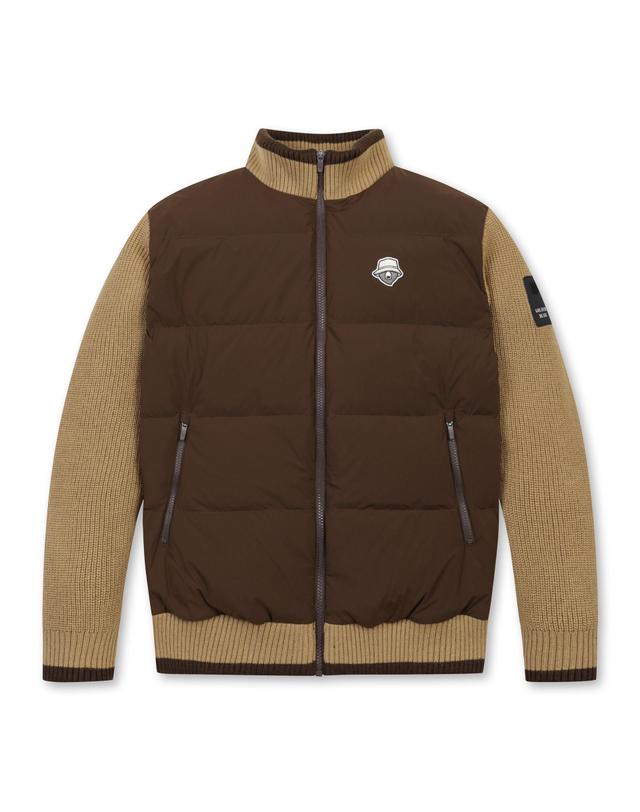 골든베어 Knit Hybrid Down Jumper G4UAW25831BRX 착용컷