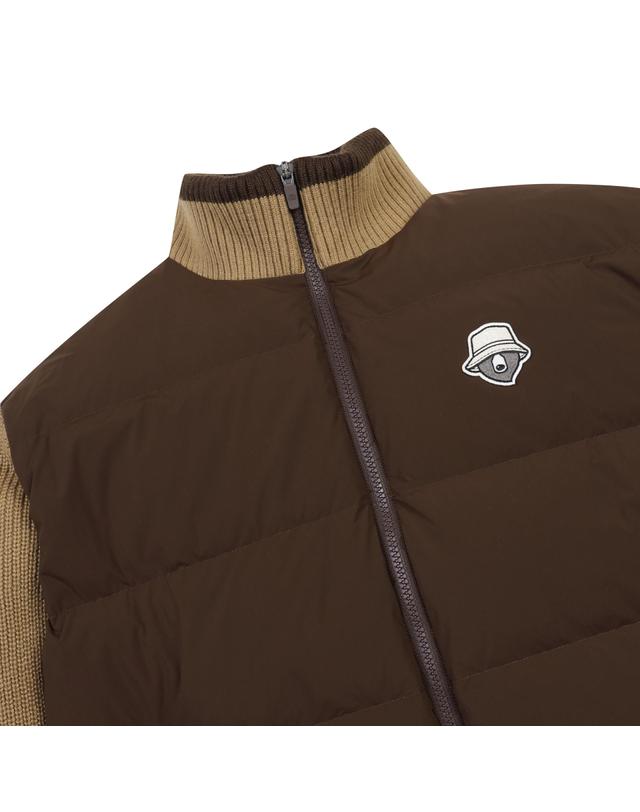 골든베어 Knit Hybrid Down Jumper G4UAW25831BRX 착용컷